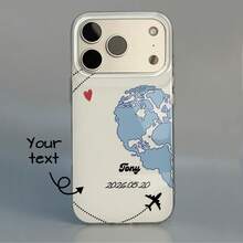 GIIPPA 1pc Customized Couple Name Phone Case, Personalized Phone Case, Compatible With IPhone 18/17/16/15/14/13/12/11 Pro Max Air, Back To School Gift, Graduation Gift, Valentine's Day Gift, Birthday Gift - Multicolor - View 7