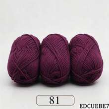 EDCUEBE7 Mixed Color 5-Ply Milk Yarn, Common Colors, Suitable For Crochet - Applicable For Mats, Carpets, Clothes, Scarves And Beginner DIY Projects - 50g Milk Cotton - View 63