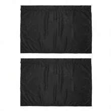 2pcs/4pcs Breathable Black Car Window Curtains, Retractable Car Window Sunshade, Suitable For Baby/Camping Heat Protection & UV Protection, Rear Window Sunshade For Sedan, Truck, SUV, Minivan - A - View 13