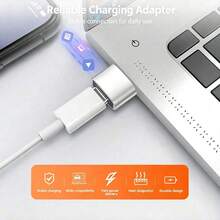 NNBILI 2pcs USB To Type-C OTG Adapter USB-C Male To Micro USB Type-C Female Converter, Compatible With Macbook And S23 S22 S21 S20 USBC OTG Connector (Note: This Product Does Not Support Use, Only Devices With OTG Function Can Charge Normally) - Multicolor - View 5