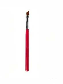 1pc French Diagonal Nail Art Brush, Red Handle, Crescent-Shaped UV Gel Nail Art Pen, Nail Art DIY Design Tool - Red - View 5