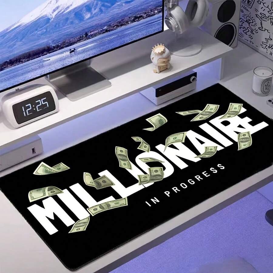 Gaming Mouse Pad – "Million-Dollar" Desktop Design – Stylish Desk Accessory For Gamers And Office Enthusiasts - Mouse Pad - View 1