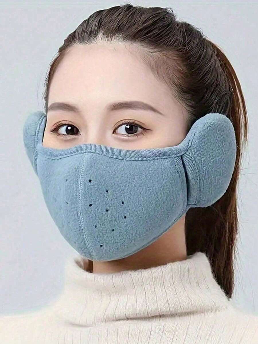 1PC Winter Windproof, Cold Proof, Warm Mask, Anti Freezing Ear Protection, Breathable Men's And Women's Earmuffs, Thickened Outdoor Cycling Mask - A - View 1