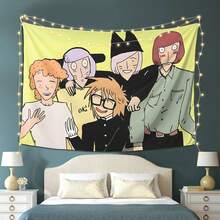 1pc Ranfren Poster Tapestry – A Stylish, Lightweight Polyester Tapestry Suitable For Wall Decor In Bedrooms Or Living Rooms. A Versatile Choice For Indoor And Outdoor Decoration-Perfect For Birthdays And Holidays-Made From Durable Polyester Fabric. - Multicolor - View 1