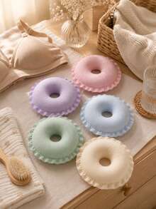 Kit 6 Rosquinhas de Amamentação Absorventes para Seios em Algodão Reutilizáveis - Multicolorido - Visão 8