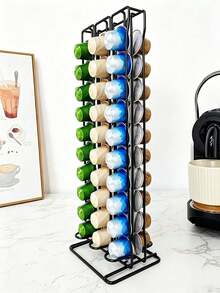 Creative Metal Coffee Capsule Storage, Home Desktop 3D Organizer, Coffee Capsule Storage, Capsule Dedicated Storage, Can Hold 60 Small Packs - Coffee Storage Rack - View 6