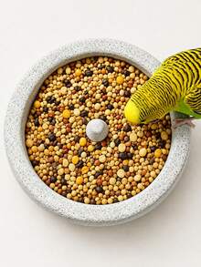 1pc Small Bird Feeding Bowl, 5.9 Inch Round Parrot Seed Feeder With Center Cone Design, Suitable For Lovebirds, Cockatiels, Budgies And Other Pet Birds Stable Feeding Dish - A - View 8
