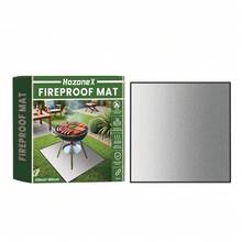 Outdoor Bbq Mat Floor Outdoor 40x40inches Fireproof Protector Mat Camping Heat Resistant Fireproof Mat Anti-Slip Reusable Oilproof Waterproof Moisture‑Proof Fireplace Mat - Outdoor BBQ Mat Floor - View 12