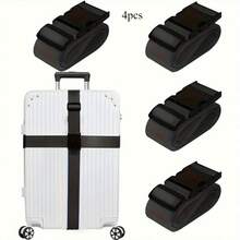 4pcs Adjustable Luggage Straps With Quick Release Buckle, Polypropylene Travel Bag Straps, TSA Approved, Snap Closure, Dry Clean, Basic Vacation Style, Anti-Theft Identification - one-size - View 15