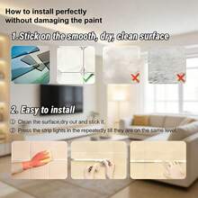 1-5m Ultra Bright Warm White USB LED Light Strip - 5V Cuttable Adhesive Backing Light Bar, Suitable For TV Backlight, Modern Living Room And Bedroom Decoration, Crystal Clear Brightness And Stable Performance - Multicolor - View 11