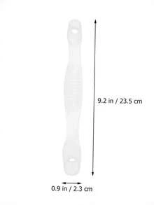 QKC 2 đôi dây quai ngón chân mềm dẻo, thiết kế vòng ngón chân và quấn gót, phụ kiện giày có thể giặt và tái sử dụng - Trong suốt - Xem 8