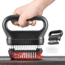 1PC Meat Tenderizer Tool With 48 Stainless Steel Ultra-Sharp Needles And Protective Cover, Suitable For Beef, Turkey, Chicken, Steak, Veal, Fish, Etc., Heavy-Duty Cooking Tool Best For Tenderizing, Grilling, Marinating Kitchen Cooking - Multicolor - View 6