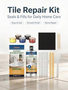 jakehoe Home Multi-Function Tile & Marble AB Repair & Sealing Kit, For Fixing Cracks, Chips, Holes, Surface Repair & Restoration Tool Set - A - View 1