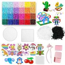 4pcs 2.6mm Transparent Small Square Fuse Bead Board, Perler Bead Pegboards, Clear Plastic Beads Boards, High Temperature Resistant DIY Fuse Bead Puzzle Board, Puzzle Accessories,Fuse - 2.6mm - View 9