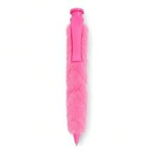Giant Plush Ballpoint Pen - An Oversized, Fun, Short-Hair Writing Pen With A Soft Fur Design, Perfect As A Creative And Humorous Office Or School Supply Gift. It Features A Comfortable Non-Slip Grip And Is Lightweight And Easy To Carry. - A - View 11