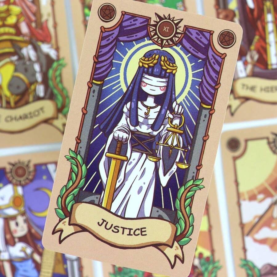 Joyful Journey Tarot Cards 78pcs 10*6cm English Version Divination Fate Reading Casual Card Game Birthday Gift Party Entertainment Beginner Collection - Multicolor - View 1