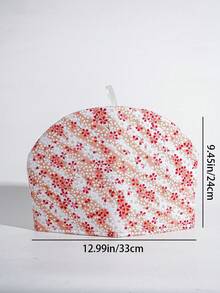 1 Piece Of Vintage Floral Fabric Teapot Insulation Cover, Reusable Cloth Cover, With Colorful Plants, Animals And Geometric Patterns, Suitable For Family Gatherings, Afternoon Tea, Weddings, Housewarming Celebrations - Multicolor - View 9