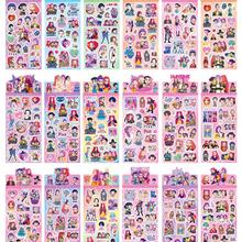 asmodee 1 Set/10 Pcs K-Pop Demon Hunter Girl Group Merchandise Laser Stickers, Korean Style Cartoon DIY Planner Cute Card Decoration Stickers (Random Style) - Multicolor - View 5