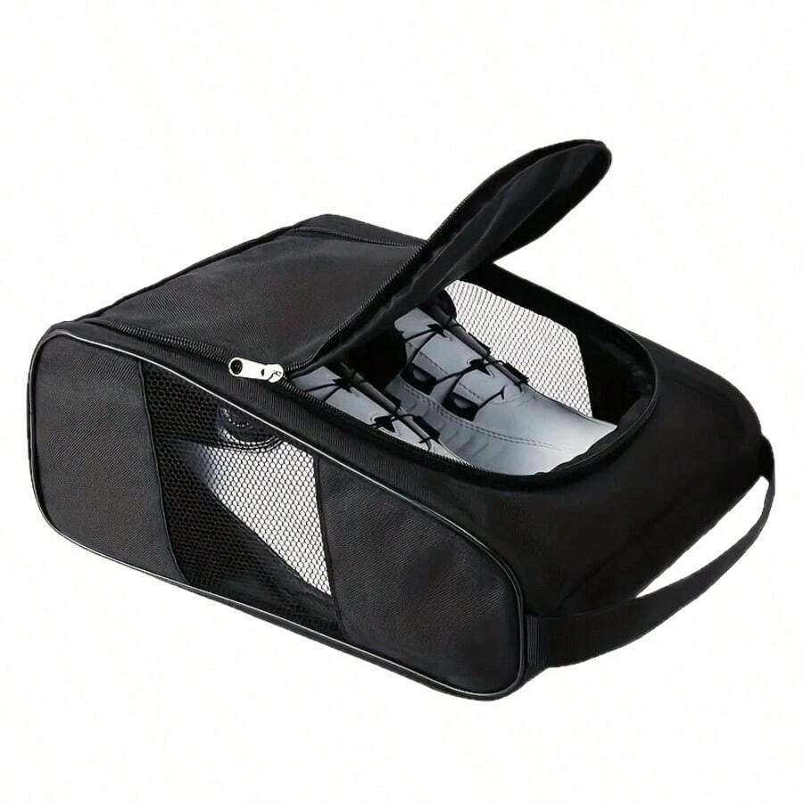 Travel Shoe Organizer Bag Portable Breathable Sneaker Pouch With Carry Handle For Gym Camping Luggage Closet Storage