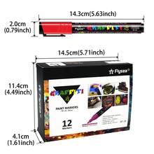 12/18/24 Medium-Sized Acrylic Marking Pens, With Reversible Tip, Recommended By Artists For Use On Gifts, Decorations, Fabrics, Metals, Glass, Wood, And Canvases, With Multiple Colors Available - Multicolor - View 3