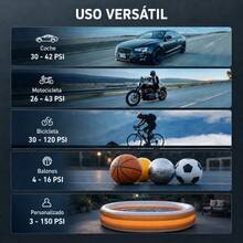 Este arrancador de batería para coche cuenta con un diseño multifuncional todo en uno, una presión de 150 psi y es ideal para actividades al aire libre. Incluye un cargador de emergencia, una bomba de aire, una luz LED y una gran pantalla digital. Arranque rápido de auto y inflado veloz,esenciales para viajar. - Amarillo - Ver 7