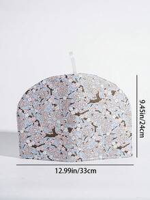1 Piece Of Vintage Floral Fabric Teapot Insulation Cover, Reusable Cloth Cover, With Colorful Plants, Animals And Geometric Patterns, Suitable For Family Gatherings, Afternoon Tea, Weddings, Housewarming Celebrations - Multicolor - View 7