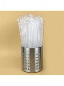 100pcs Individually Wrapped 19cm Transparent/Black/Mixed Color Straws - Suitable For Beer Tasting, Snack Sampling, Wedding, Birthday, Bachelor Party, Adult Ceremony, Easter, St. Patrick's Day - Catering Service Supplies - Multicolor - View 4