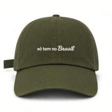 Verde Militar bordado Branco
