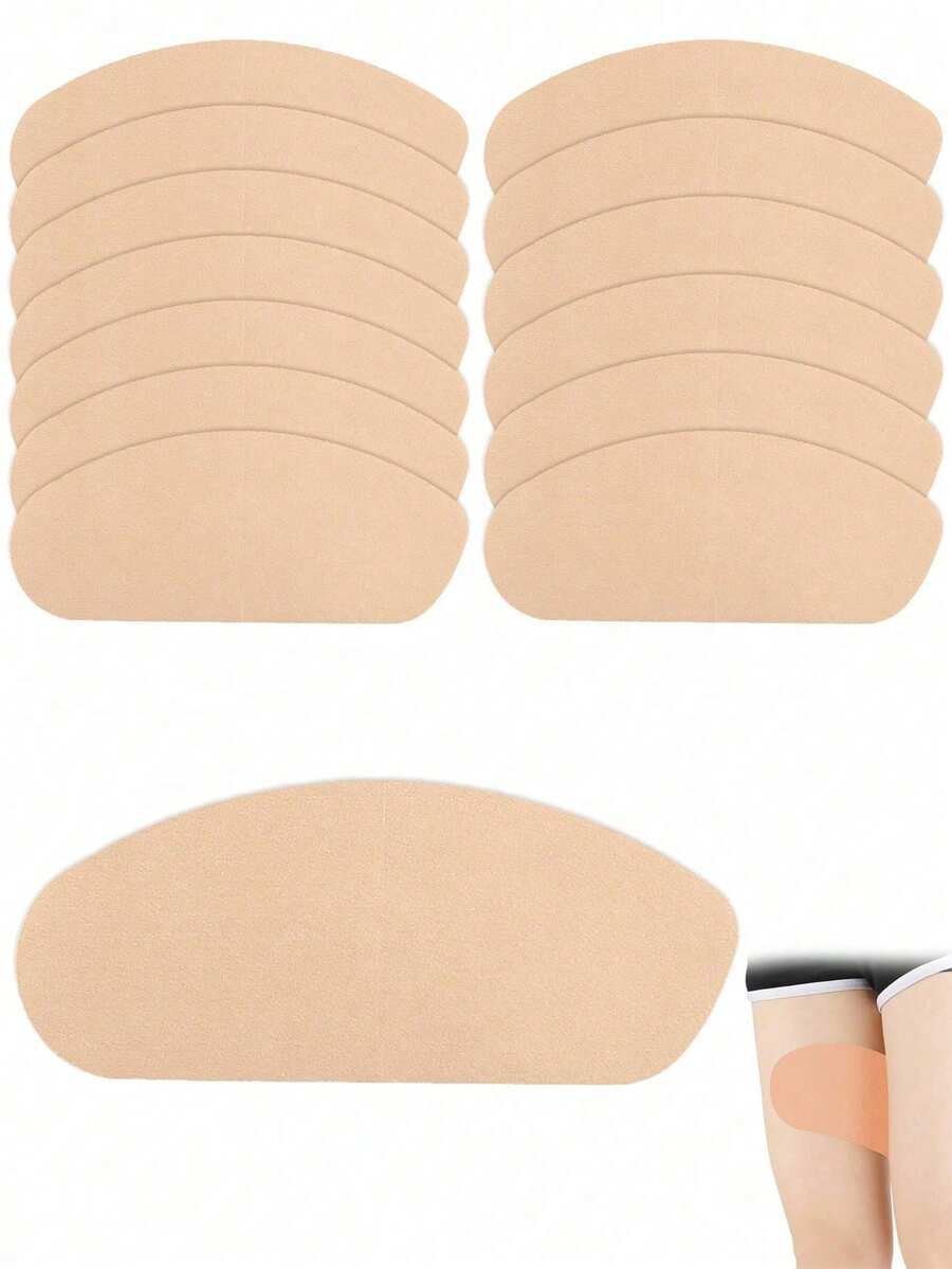 10/20pcs Invisible Long Strip Thigh Patches, Sweat-Absorbing Leg Protection Pressure Relief Multi-Function Anti-Chafing Stickers - Multicolor - View 1