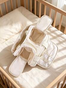 1pc Baby Room Storage Bag, Lightweight Handheld Mommy Bag, Large Capacity Divided Compartments Dual Opening, Suitable For Baby Supplies And Travel Items Storage - Multicolor - View 6
