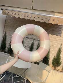 1pc Plaid Pattern Inflatable Swim Ring Pool Float Adult Inflatable Pool Swim Ring Suitable For Summer Water Sports, Pool Party, Beach Party, Swimming Pool, Beach, Summer Vacation Swim Ring - Swim Ring - View 6