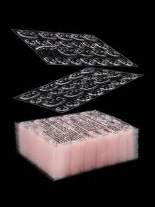 24-2400pcs Waterproof Pink Breathable Nail Stickers, Strong Adhesive False Nail Patches - Upgraded Version - View 2
