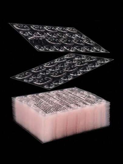 1200/960/480/240/120/48/24 Double-Sided Nail Stickers, Fake Nails, Breathable Transparent Flexible Jelly Nail Glue Stickers, DIY Essential