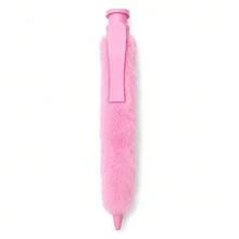 Giant Plush Ballpoint Pen - An Oversized, Fun, Short-Hair Writing Pen With A Soft Fur Design, Perfect As A Creative And Humorous Office Or School Supply Gift. It Features A Comfortable Non-Slip Grip And Is Lightweight And Easy To Carry. - A - View 8