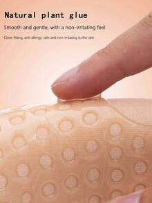 1pc Invisible Front-Tie Adhesive Bra, Suitable For Summer, Wedding Dress Push-Up Bra, Backless Dress And More - Multi-color - View 7
