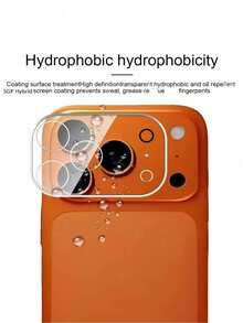 1pc, Camera Lens Protector, 9H High Hardness Material, Anti-Scratch, Anti-Collision, Anti-Fingerprint, Full Coverage Protection, Clear And Undistorted Photography, Compatible With IPhone Ultra/18 Pro Max/18 Pro/18/17e/17 Pro Max/17 Pro/17 Air/17/16 Pro Max/16 Pro/16 Plus/16/15 Pro Max/15/14/13/12 And Other Models. - Clear - View 4