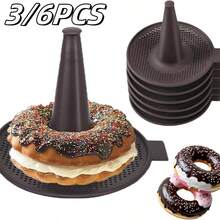 1/3/6PCS Cetakan Kue Bagel Silikon, Alat Pembuat Donat Silikon, Cetakan Pembentuk Bagel untuk Oven Rumah, Desain Jaring Bernapas. Bentuk Pilar Kerucut, Mudah Membentuk Adonan, Pengoperasian Sederhana, Anti Lengket, Dapat Digunakan di Oven dan Pengukus. Dengan Pegangan Samping untuk Penanganan Mudah, Penyimpanan yang Dapat Ditumpuk untuk Menghemat Ruang Dapur - View 13
