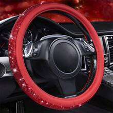 Light Luxury High-End Feel Full Diamond Car Steering Wheel Car Handle Cover, Personalized Male And Female Universal With Inner Ring 38cm/15 Inch Steering Wheel Protection Cover, Daily Car Interior Decoration Accessories. - Rhinestone Steering Wheel Cover With Inner Ring - View 13