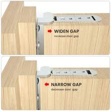 Heavy Duty 3D Invisible Door Hinge, Adjustable Concealed Pivot Hinge, Suitable For Bedroom Wooden Door Furniture Hardware Accessories - Silver - View 6
