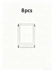 1/4/6/8/10/16pcs/Set Refrigerator Magnets, Fridge Magnets, Plastic Magnetic Photo Frames, Refrigerator Magnets, 3-Inch Photo Frame Decor, Decorative Stickers, Home Decor, Accessories, Christmas Gifts, Halloween Gifts - Transparent - View 12