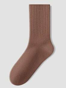 6 Pairs/Set Sports Knee-High Socks, Boat Socks, Christmas Gift - Multicolor - View 8