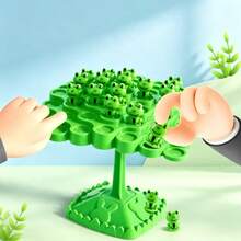 Frog Wisdom Tree Balance Challenge Interactive Entertainment Stress Relief Educational Toy For Hand-Eye Coordination - Green - View 2