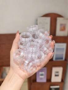 10g/5g 化妝品、乳霜、身體乳液、護手霜樣品瓶，便攜分裝瓶，旅行分裝瓶，附蓋化妝品收納盒，迷你容器，旅行必備，學生必備（實際產品尺寸較小，在意者請謹慎購買） - 彩色 - 查看 6