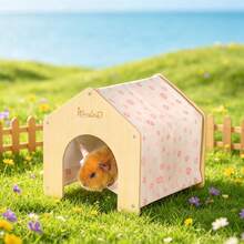 ITANDME Guinea Pig Hideout Rat Hideout Hammock House, No Bottom & Easy To Clean, Guinea Pig Bed House, Suitable For Fancy Rat, Chinchilla, Guinea Pig - View 2