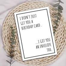 OBOVAY 1pc, Humorous Greeting Card With Envelope, Suitable For Any Recipient - Perfect For Birthday, Thanksgiving, Christmas, Halloween, Congratulations And Other Versatile Occasions - A - View 4