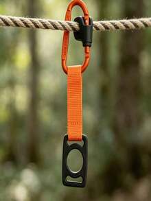 1pc Multicolor Water Bottle Lanyard With Lock Carabiner Hook, Outdoor Backpack Beverage Bottle Strap For Hiking, Climbing, Water Carrying - Multicolor - View 1