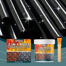 2-In-1 Rust Remover & Metal Primer, Water-Based Metal Cleaner, Waterproof, Rust-Proof, Corrosion-Resistant Primer, Suitable For Various Metals With Wide Application Range. Improves Metal Durability And Reduces Maintenance Costs. Long-Lasting And Strong Protective Layer, Able To Withstand Harsh Environments, Ensuring Metal Surfaces Remain Shiny And New. Excellent Rust-Proof Performance, Long-Lasting Protection. Strong Adhesion, Durable And Resistant To Peeling, Perfect Gift For Family And Friends. Fast Drying, High Application Efficiency. Excellent Weather Resistance, Adapts To Various Environments. - A - View 4