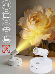 1pc Adjustable 360° Rotating Touch LED Rechargeable Multi-Color Wall Light, Magnetic Spotlight, Painting Light, Night Light, Bedside Reading Light, Eye-Protection Bedroom Night Light, Adjustable Brightness, Wireless No-Hole, Rechargeable Battery - Multicolor - View 11