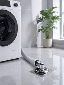 1pc Washing Machine Floor Drain Elbow Connector, Anti‑Overflow Anti‑Odor Sewer Pipe Adapter, 90‑Degree Bent Drain Pipe Sealing Joint, Kitchen Filter Floor Drain & Kitchen Accessories For Laundry Room Bathroom Washing Machine Drainage - Multicolor - View 5