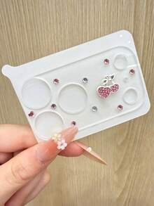 Fruit Element 3D Rhinestone Cherry Lens Protector Luxury 3D Butterfly Crystal Lens Protector Case Compatible With Iphone 17 Pro Max/17 Pro, Transparent Lens Cover Anti-Shock Anti-Scratch Camera Protection Mother's Day Gift - Heart Cherry Diamond - View 7